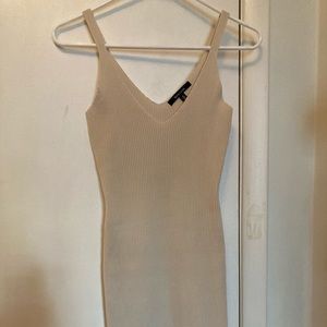 Cream bodycon dress